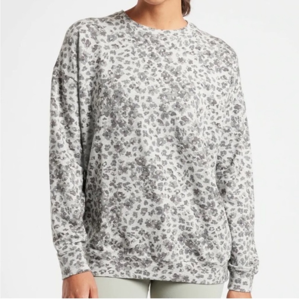 Athleta Studio To Street Splatter Sweatshirt Camo Size XS 2020 Style
